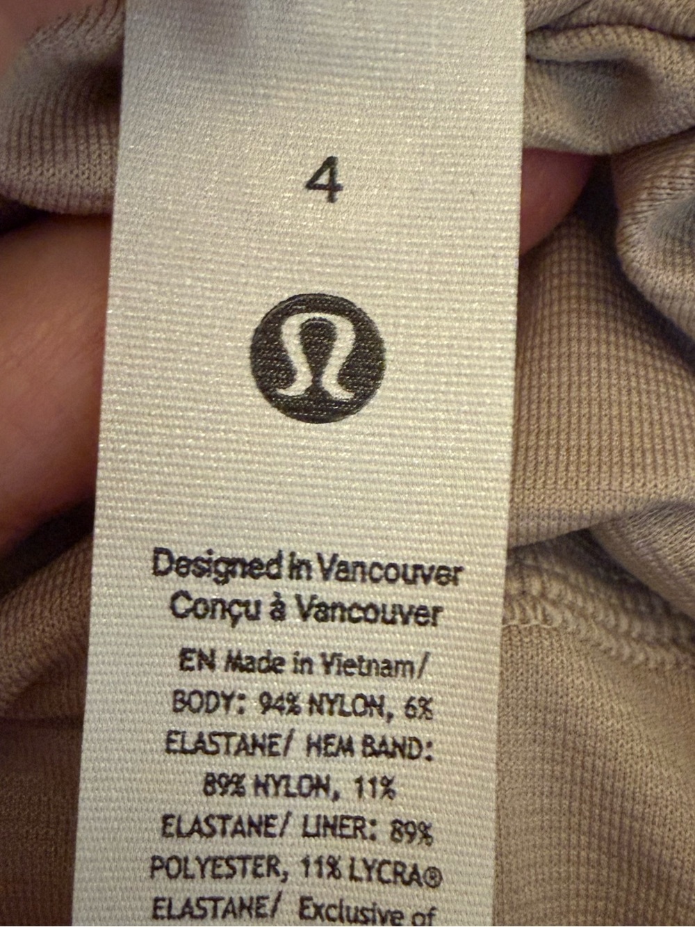 Lululemon Hotty Hot High-Rise Lined Shorts White Running Athletic Size 4 - Picture 12 of 13